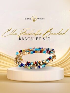 Olivia Welles Ella Beaded Stackable Stretch Bracelet